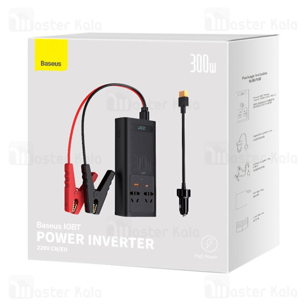 چند راهی بیسوس Baseus IGBT CI30-02 Power Inverter CGNB010101 ولتاژ 220 ولت توان 300 وات